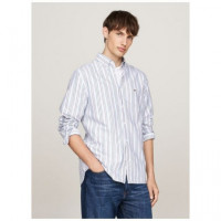 Multi Stripe Oxford Rf Shirt Cloudy Blue  TOMMY HILFIGER