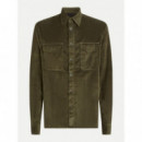 Corduroy Overshirt Army Green  TOMMY HILFIGER