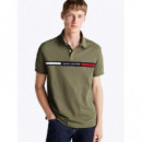 Hilfiger Chest Insert Reg Polo Battle Gr  TOMMY HILFIGER