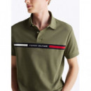 Hilfiger Chest Insert Reg Polo Battle Gr  TOMMY HILFIGER