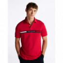 Hilfiger Chest Insert Reg Polo Primary R  TOMMY HILFIGER