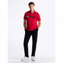 Hilfiger Chest Insert Reg Polo Primary R  TOMMY HILFIGER