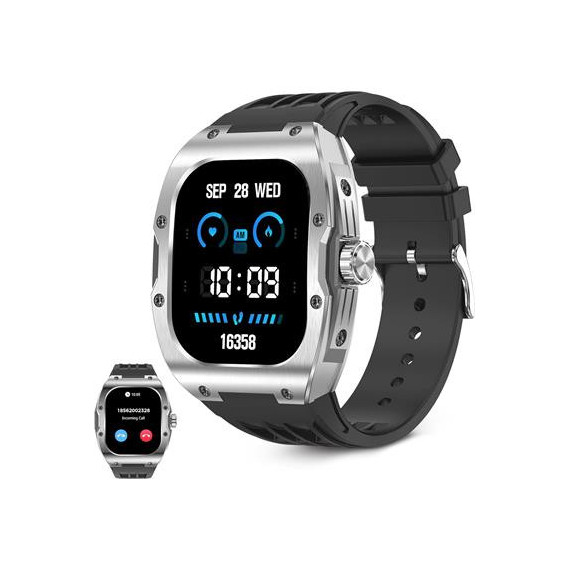 KSIX Reloj Smartwatch Hero Amoled Negro