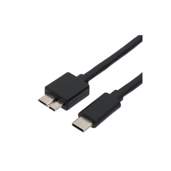 EUROCONNEX Cable USB Micro USB 3.0 Ancho a Tipo C 0.6MTRS 3893C