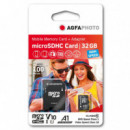 Agfaphoto Tarjeta Memoria Microsdhc 32GB  AGFA FOTO