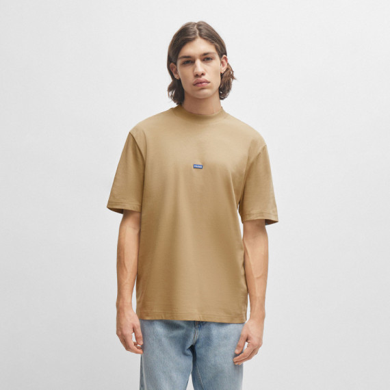 HUGO Camiseta de Algodón Beige 50509991-269