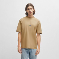 HUGO Camiseta de Algodón Beige 50509991-269