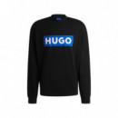 HUGO Sudadera de Felpa Negra 50522375-001