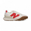 Deportivo Textil/ante Hielo/rojo  NEW BALANCE