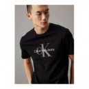 Ss Hero Monogram Tee 30S Eu Opt Black  CALVIN KLEIN