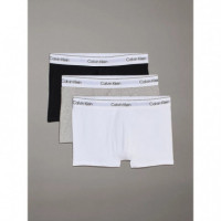 Trunk 3PK Grey Heather, White, Black  CALVIN KLEIN