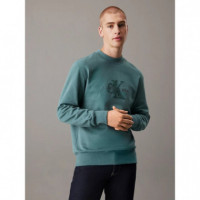 Chenille Monologo Crew Neck North Atlant  CALVIN KLEIN