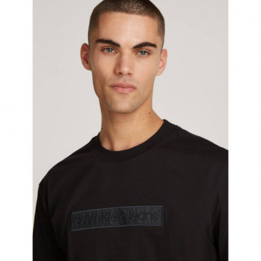 EMBROIDERED BOX TEE CK BLACK