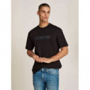 Embroidered Box Tee Ck Black  CALVIN KLEIN