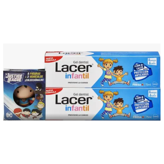 LACER Duplo Gel Dental Infantil+figurita Comic