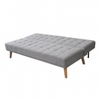 Sofá Cama Gris MOMI 180X81X86 Cm