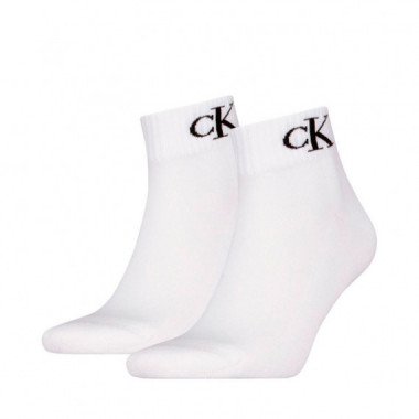 Pack de 2 Calcetines Quarter con Monograma  CALVIN KLEIN