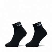 Pack de 2 Calcetines Quarter con Monograma  CALVIN KLEIN