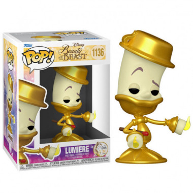 Figura Pop Disney la Bella y la Bestia Lumiere  FUNKO