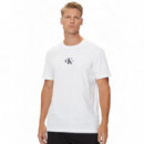 Monologo Tee Bright White  CALVIN KLEIN