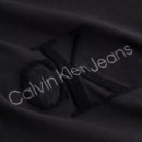 Chenille Monologo Tee Ck Black  CALVIN KLEIN