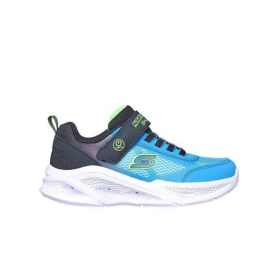 SKECHERS Meteor-lights-krendo Black & Blue Textile / Synthetic / Lime Trim SKECHERS