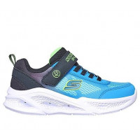 SKECHERS Meteor-lights-krendo Black & Blue Textile / Synthetic / Lime Trim SKECHERS