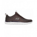 Summits Brown Knit/black Trim SKECHERS