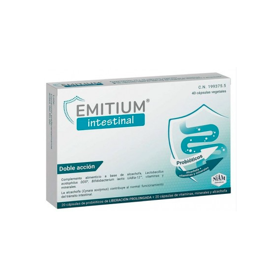 Emitium Intestinal 40 Capsulas  LAB NIAM