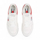 Zapatillas de Piel Color Block  TOMMY HILFIGER