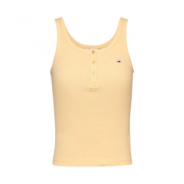 Camiseta Slim Button Tank  TOMMY HILFIGER