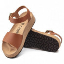 Calzado BIRKENSTOCK Glenda Cuero Natural Ginger Brown