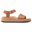 Calzado BIRKENSTOCK Glenda Cuero Natural Ginger Brown