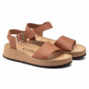 Calzado BIRKENSTOCK Glenda Cuero Natural Ginger Brown