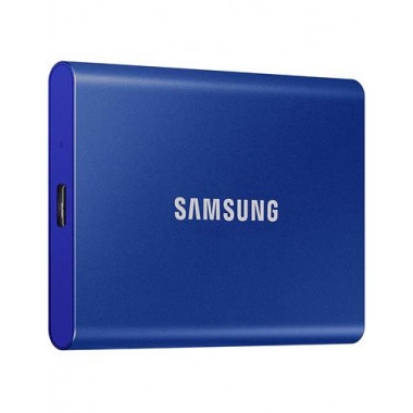 SAMSUNG Disco Duro Externo Ssd 2TB T7 Azul con Tipo C MU-PC2T0H/WW