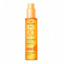 Aceite Bronceador para Rostro y Cuerpo Alta Proteccion Spf 30, NUXE Sun