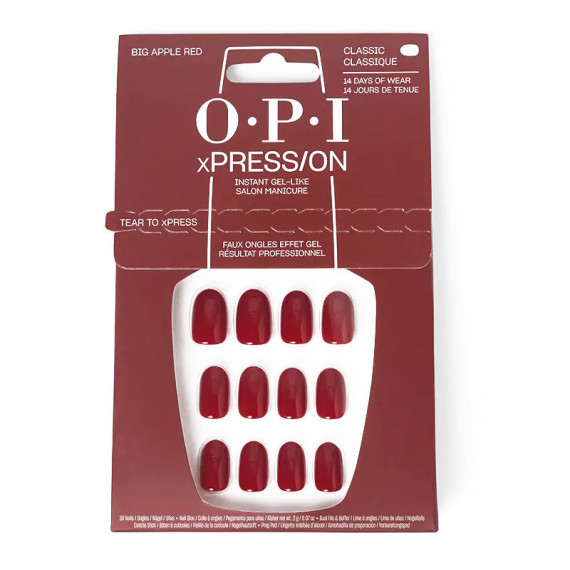 Xpress/on Uñas Artificiales +esmalte  de Uñas Big Apple Red  O.P.I