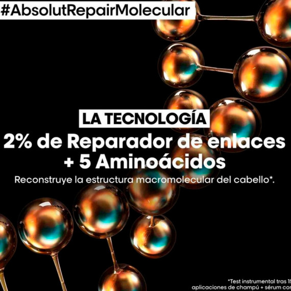 Champú Absolut Repair Molecular, Apto para Todo Tipo de Cabello Dañado  LOREAL PROFESSIONNEL