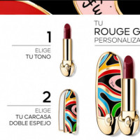 Rouge G Marmo Kiss 
la Carcasa Joya con Doble Espejo - Edición Limitada  GUERLAIN