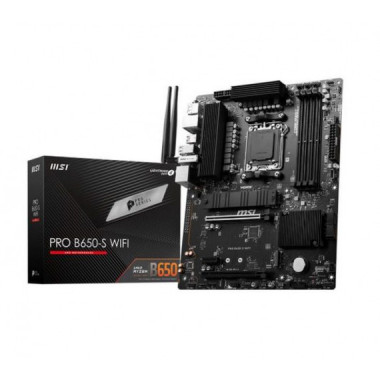 MSI Placa Base Pro B650-S Wifi AM5 ATX . Supports Amd Ryzen™ 9000/ 8000/ 7000/ 4XDDR5/ 1X Hdmi/ 1X Dp