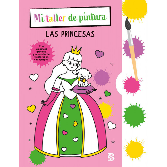 mi Taller de Pintura con Pincel y Acuarelas - Princesas