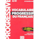 Vocabulaire Progressif Du Franãâ§ais - Livre+cd+appli-web - 3ÃÂº Edition Niveau Inte