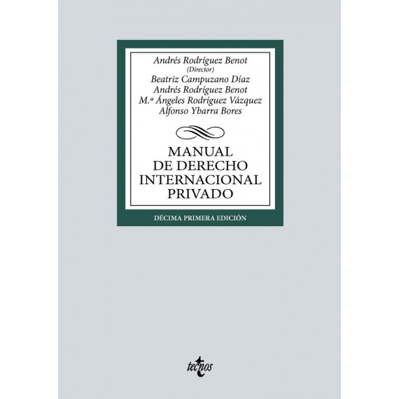 Manual de Derecho Internacional Privado