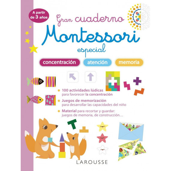 Gran Cuaderno Montessori Especial Concentracion, Atencion y