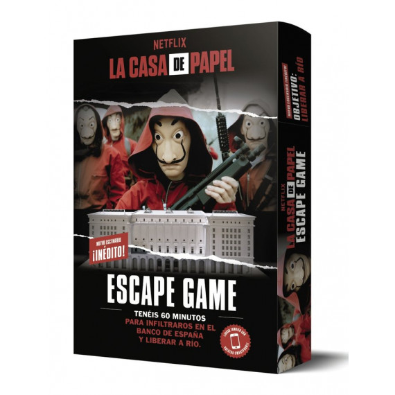 la Casa de Papel. Escape Game. Objetivo: Liberar a Rio