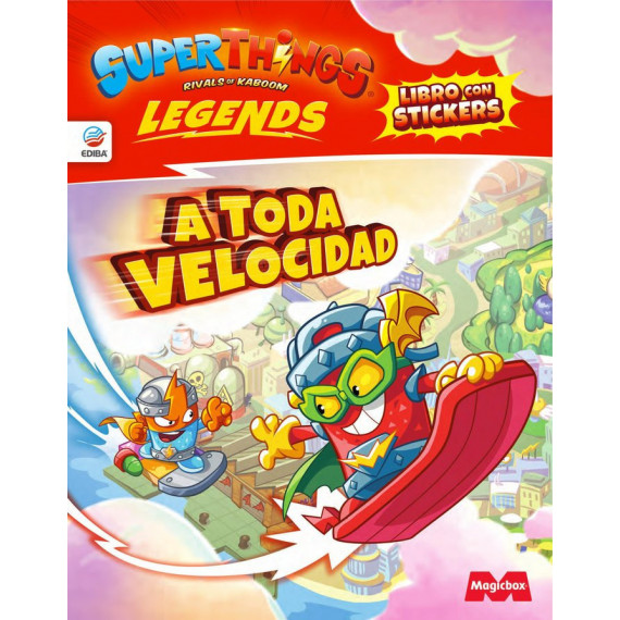 Libro de Stickers Superthings Legends a Toda Velocidad