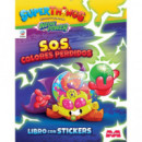 Libro de Stickers Superthings Neon Power Espaãa