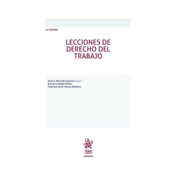 Lecciones de Derecho del Trabajo 17ÃÂª Edicion