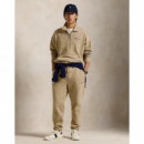 Heavy Wt Fleece-lsl-sws Khaki  RALPH LAUREN