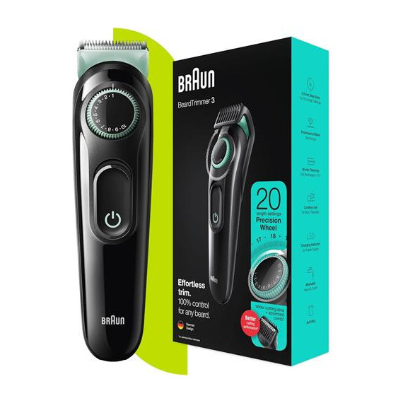 BRAUN Afeitadora Beard Trimmer 3 BT3323 Recargable